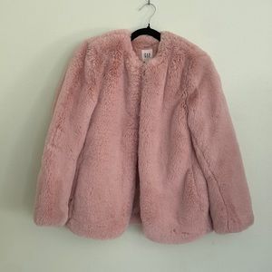 Pink Faux Fur Jacket